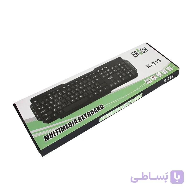 کیبورد سیمی Ersch مدل K-919 — تصویر 1