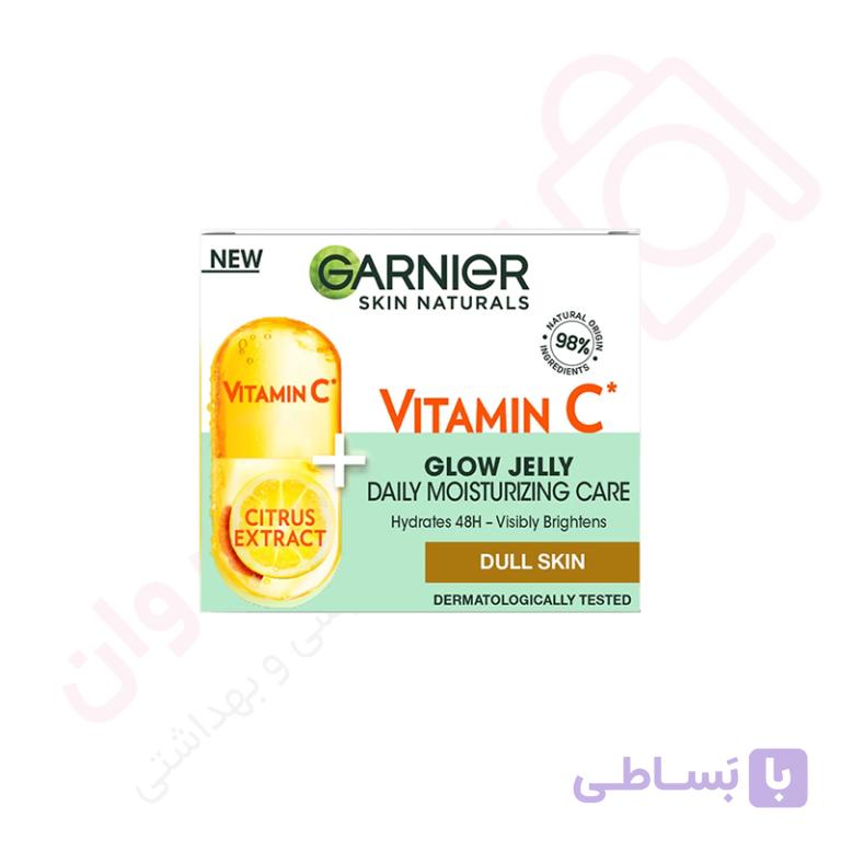 کرم مرطوب کننده ویتامین سی گارنیر درخشان کننده پوست صورت حجم 50 میل