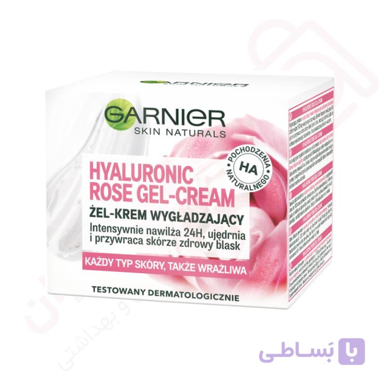 ژل کرم آبرسان عصاره گل رز گارنیر مناسب پوست های حساس حجم 50 میل