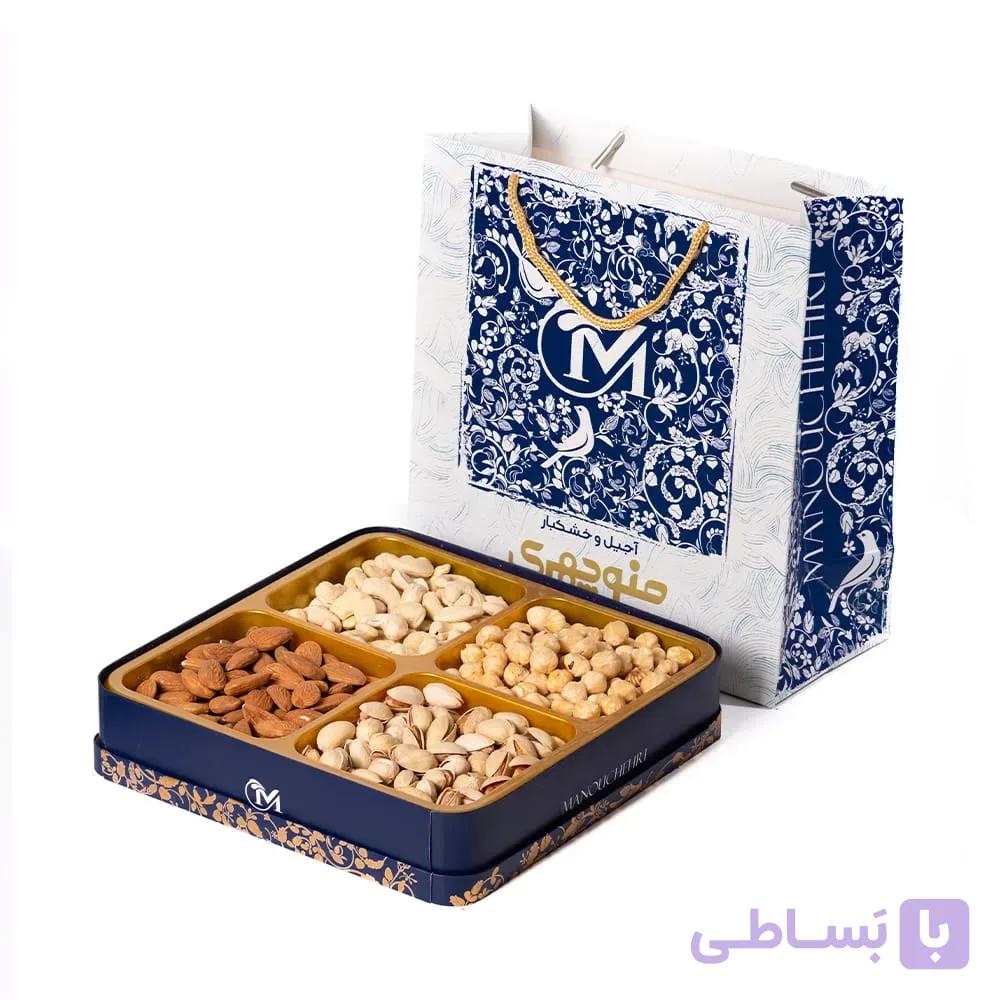 پک هدیه آجیلی خام گلستان (سه) — تصویر 1