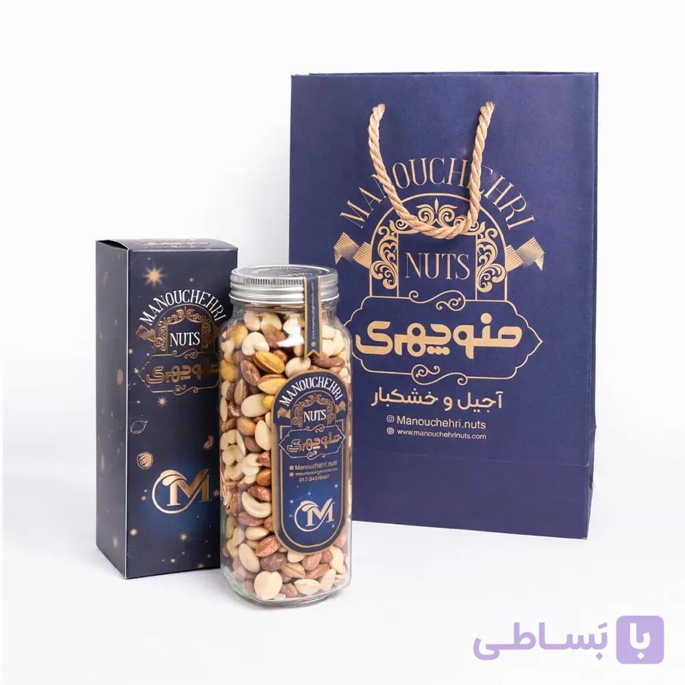 شیشه آجیل مخلوط ممتاز نمکی — تصویر 1