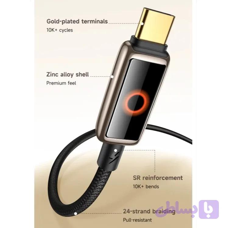 کابل USB-C مک دودو مدل 100W Halo Breathing Light CA-668 طول 1.2 متر — تصویر 1
