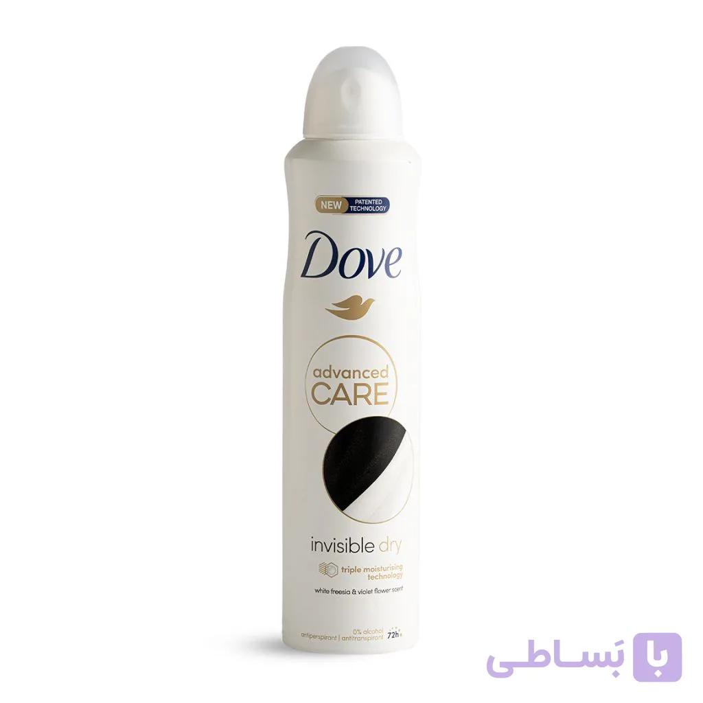 اسپری ضد تعریق زنانه داو مدل Invisible Dry