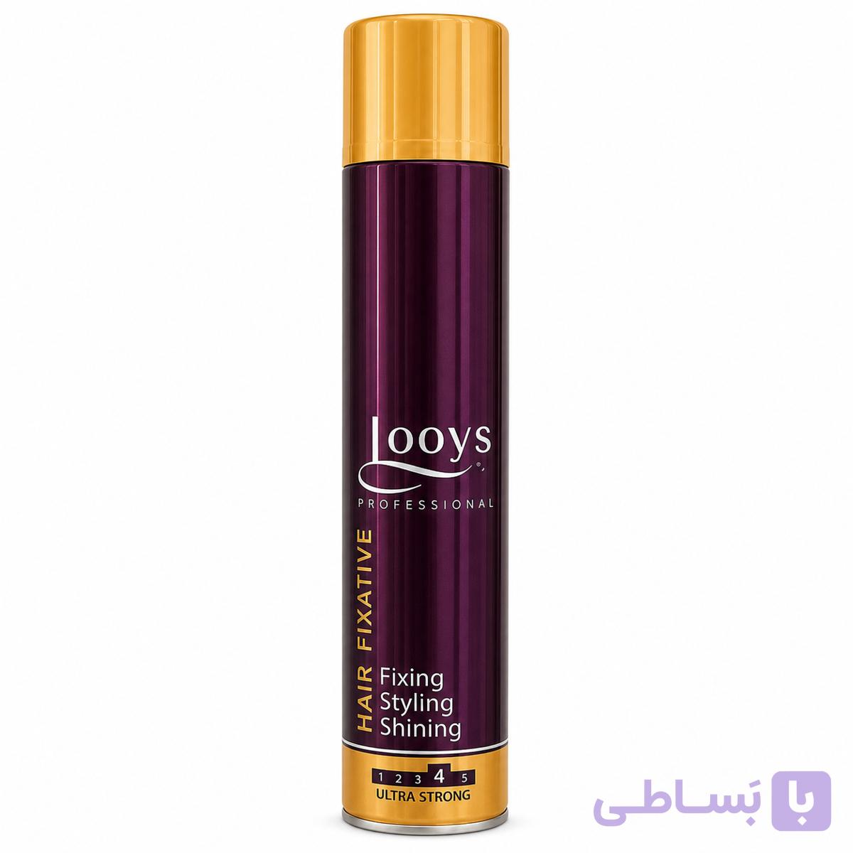 اسپری مو Looys پروفشنال مدل Fixative حجم 600 میلی‌لیتر — تصویر 1