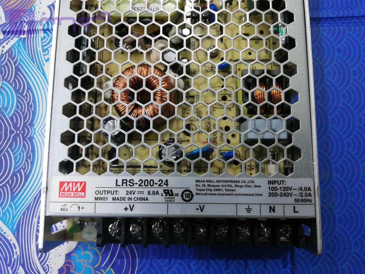 منبع تغذیه سوئیچینگ MEAN WELL مدل LRS_200_24 جریان خروجی 8.8 آمپر