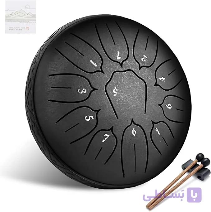 تانگ درام Tongue Drum سایز 6 اینچ 11 نت رنگ مشکی — تصویر 1