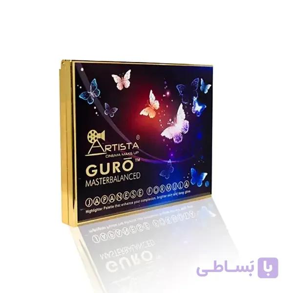 پالت  هایلایتر 6 رنگ مدل گرو آرتیستا | Artista GURO masterbalanced — تصویر 1