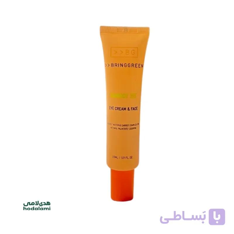 کرم دور چشم و صورت هویج برینگ گرین ۳۰ میل | BRING GREEN Carrot Vita Eye Cream &amp; Face — تصویر 1