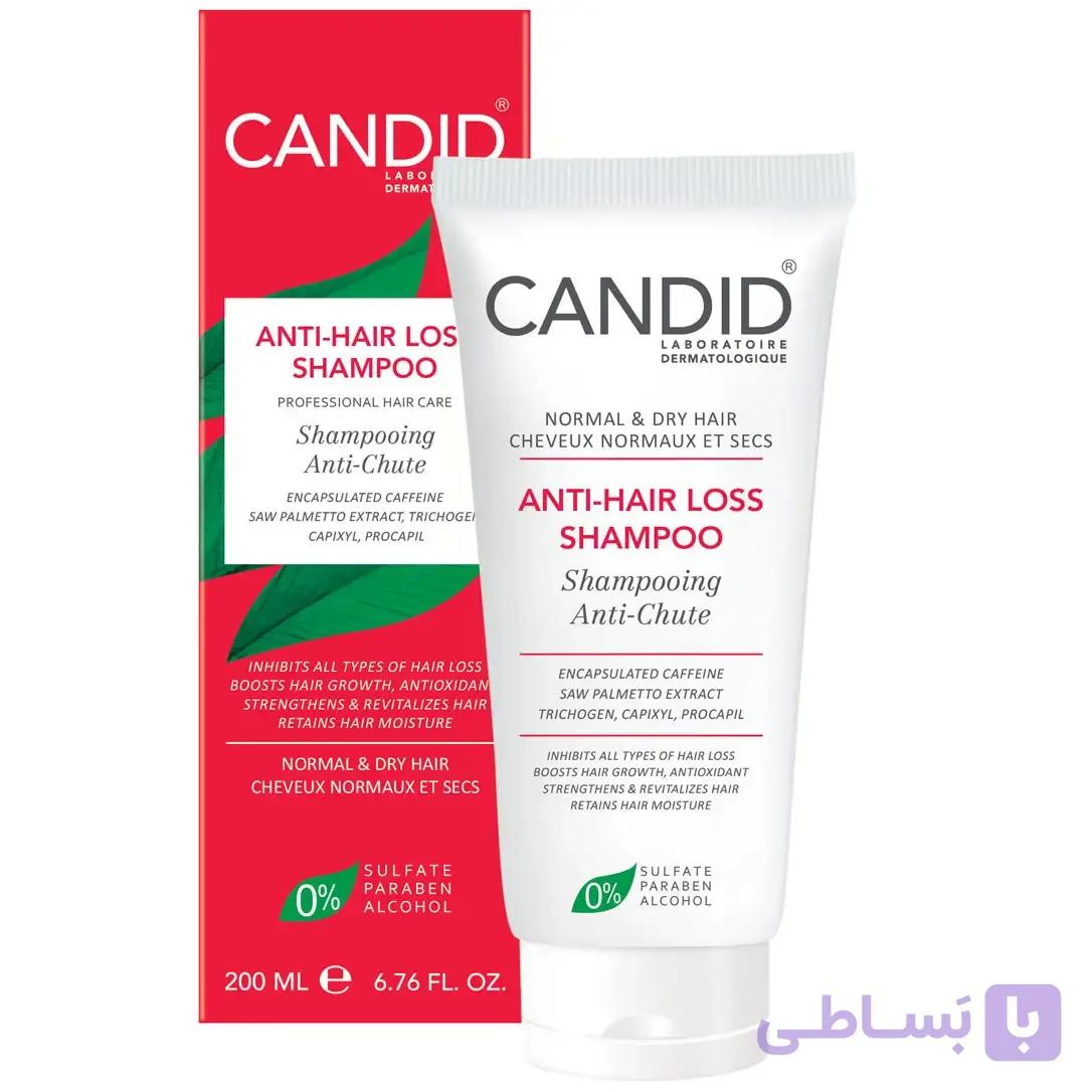 شامپو ضد ریزش مو کاندید مناسب موهای خشک ۲۰۰ میل | Candid Anti-Hair Loss Shampoo — تصویر 1