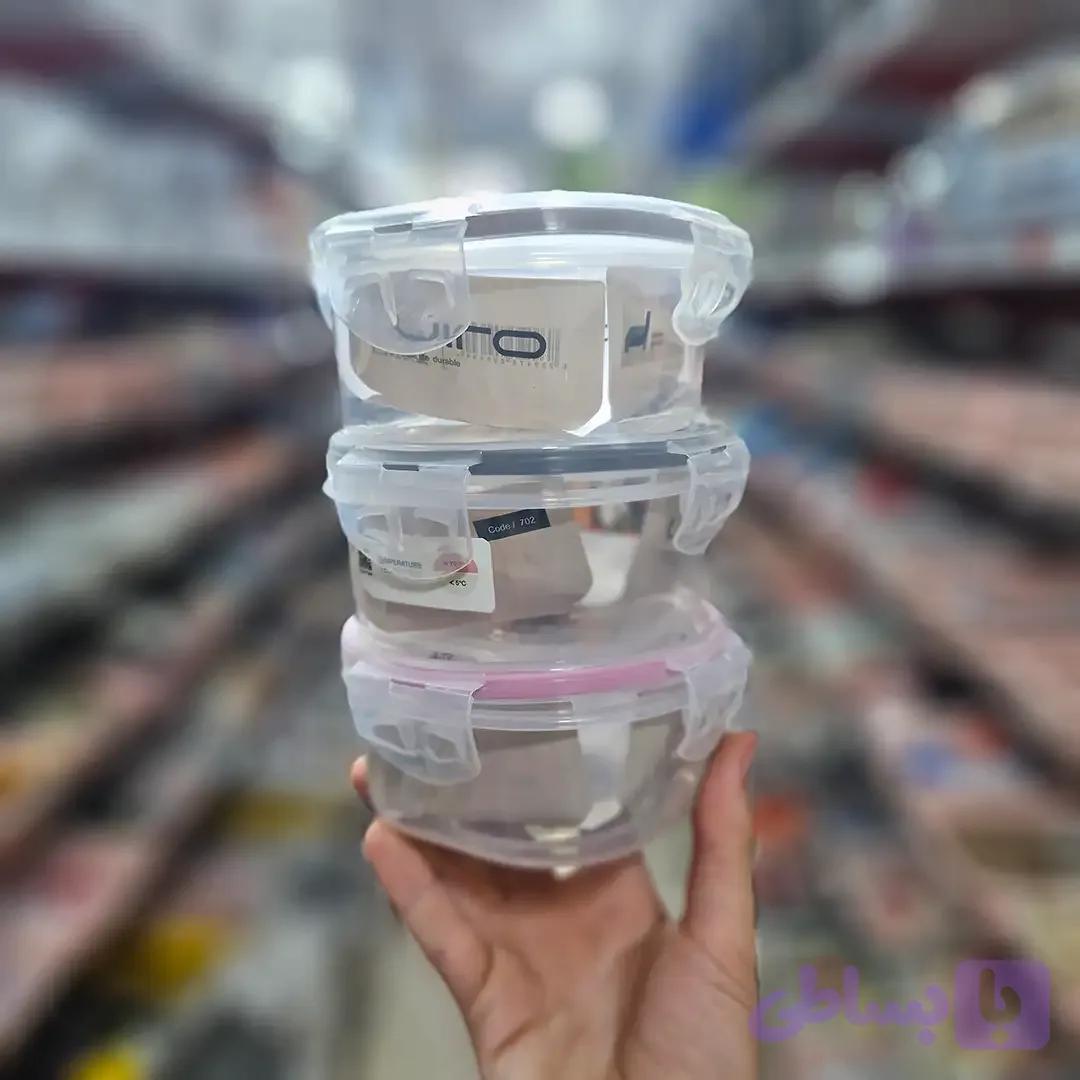 ظرف نگهدارنده ماکروفری ویرو اکولاک گرد 500ml — تصویر 1