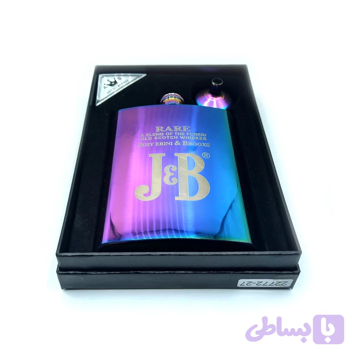 قمقمه جیبی تک استیل هفت رنگ کد L510072 — تصویر 1