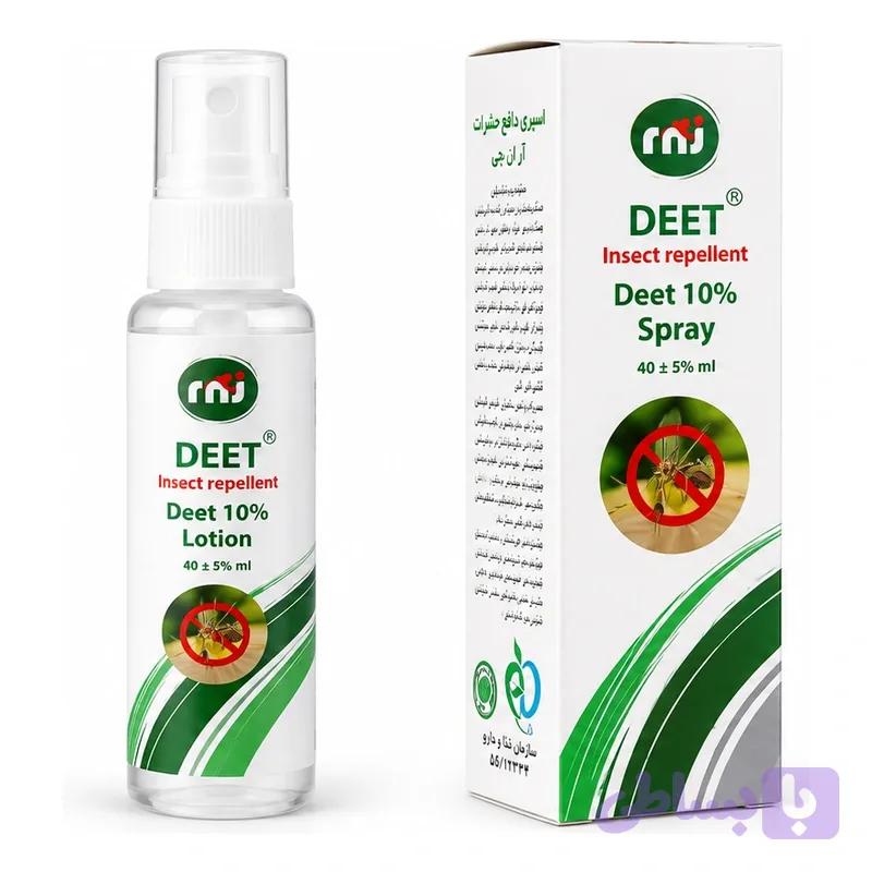 اسپری دافع حشرات آر ان جی مدل DEET 10% حجم 40 میلی‌لیتر