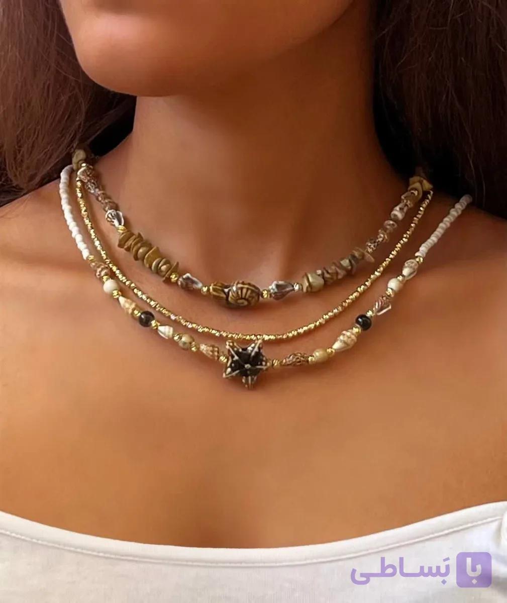 گردنبند سنگی تابستانه کد6149