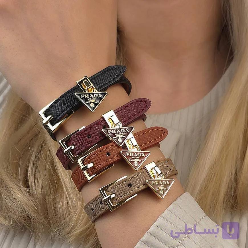 دستبند چرم زنانه کد 7013 — تصویر 1