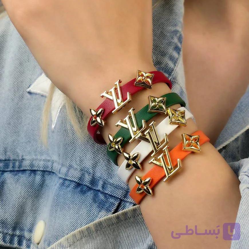 دستبند چرم زنانه کد 7014 — تصویر 1