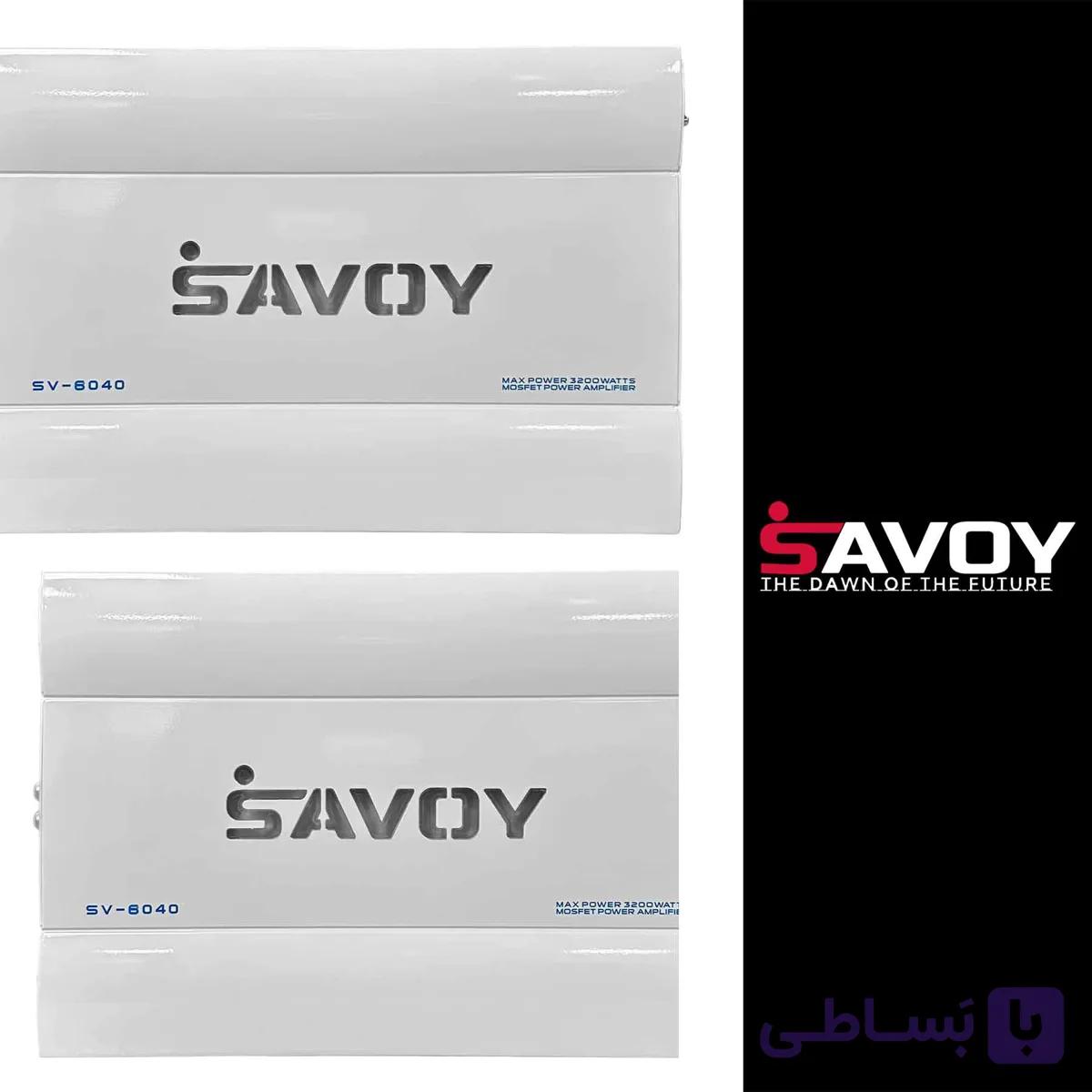 آمپلی فایر 4 کانال ساووی مدل SV-6040 — تصویر 1