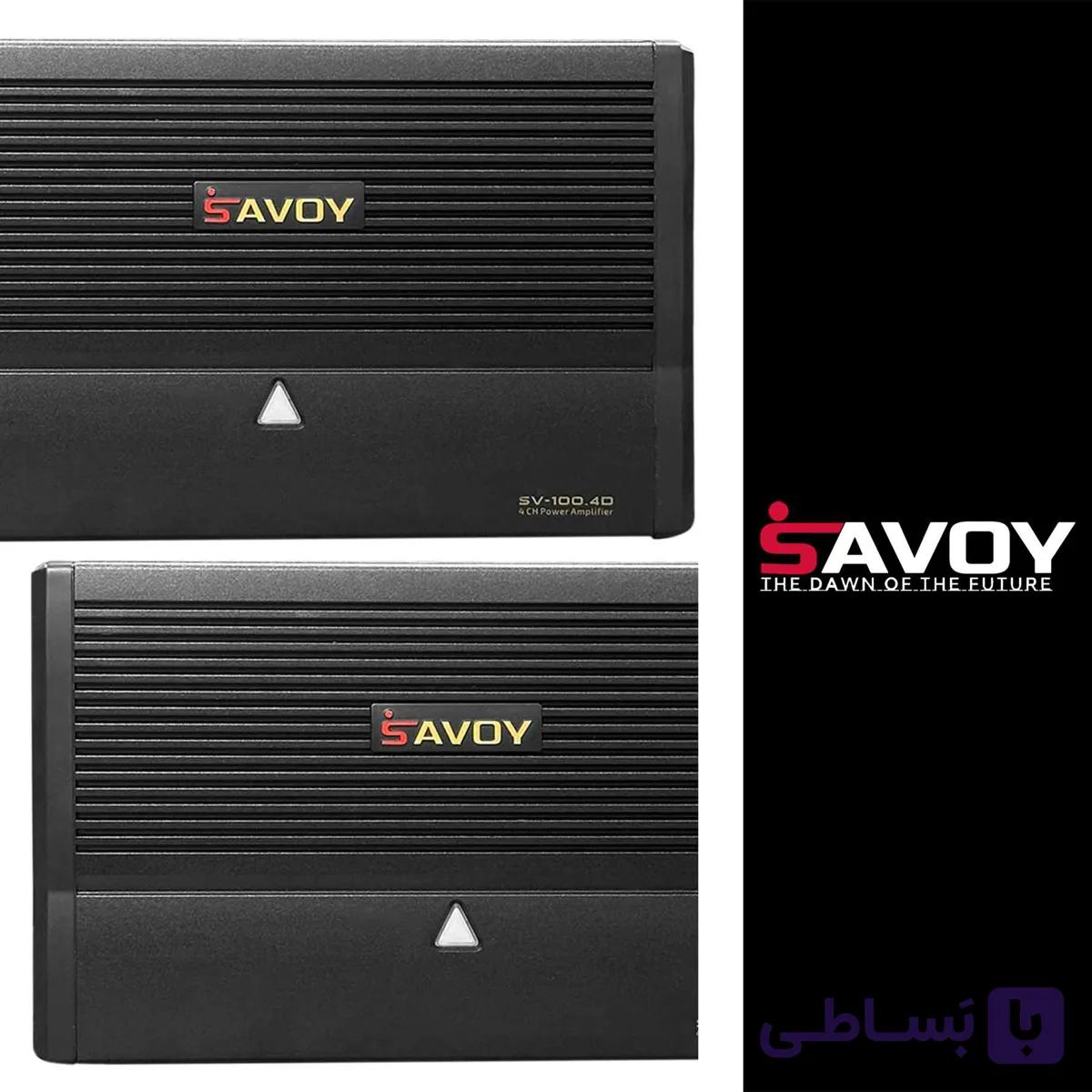 آمپلی فایر 4 کانال ساووی مدل SV-100.4D — تصویر 1