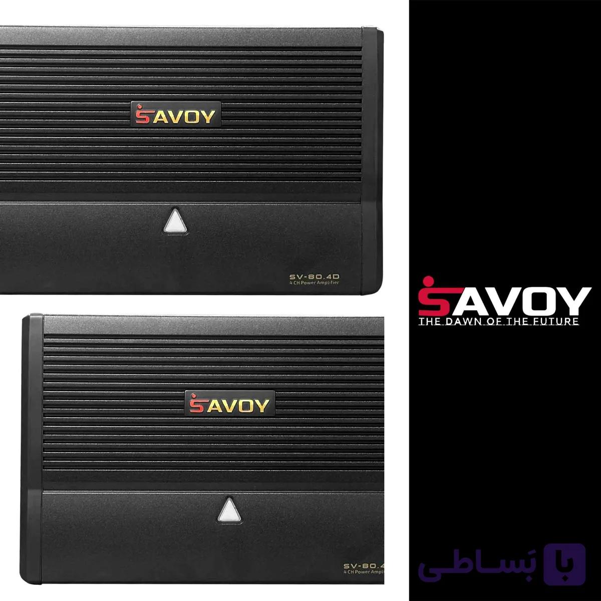 آمپلی فایر 4 کانال ساووی مدل SV-80.4D — تصویر 1