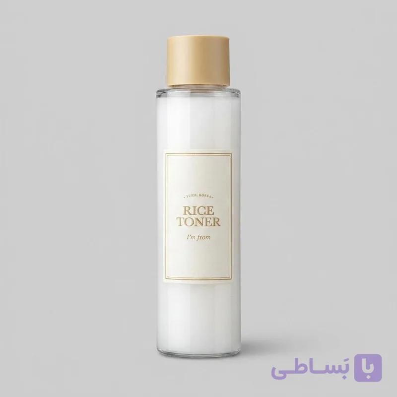 تونر پاک‌کننده صورت آیم فرام مدل برنج مناسب برای انواع پوست حجم 150 میلی‌لیتر — تصویر 1