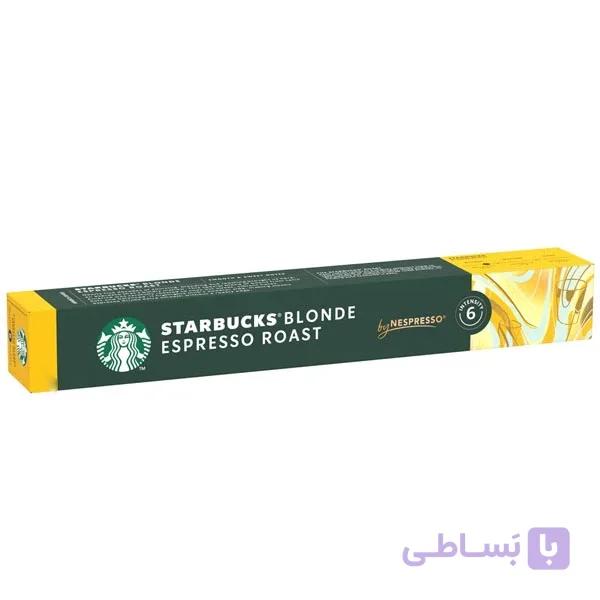 کپسول قهوه استارباکس Starbucks Blonde Espresso Roast اصل اورجینال وارداتی بسته 10 عددی