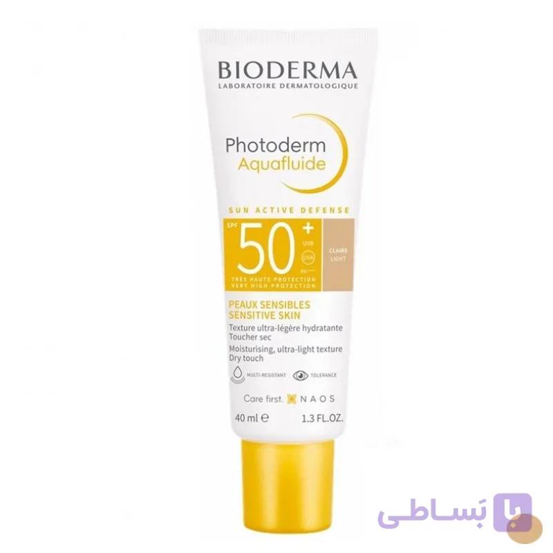 کرم ضدآفتاب بایودرما مدل Aquafluide Claire، حجم 40 میلی‌لیتر — تصویر 1