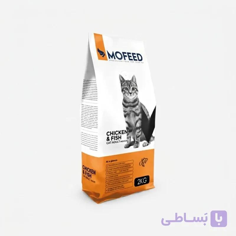 غذای خشک گربه مفید مدل بالغ طعم مرغ و ماهی وزن 2000 گرم