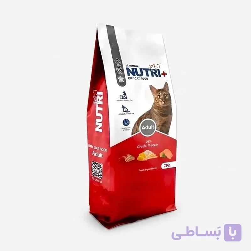 غذای خشک گربه نوتری پت مدل بالغ نوتری پلاس وزن 2000 گرم