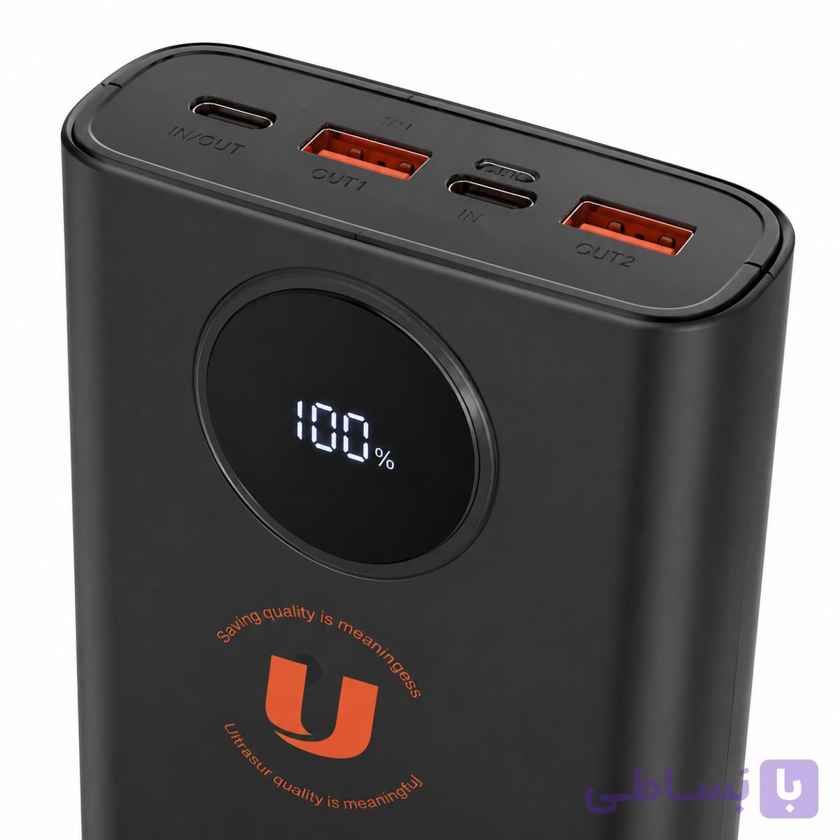 پاوربانک اولتراسور Ultrasur مدل +U-P10 ظرفیت 20000 — تصویر 1