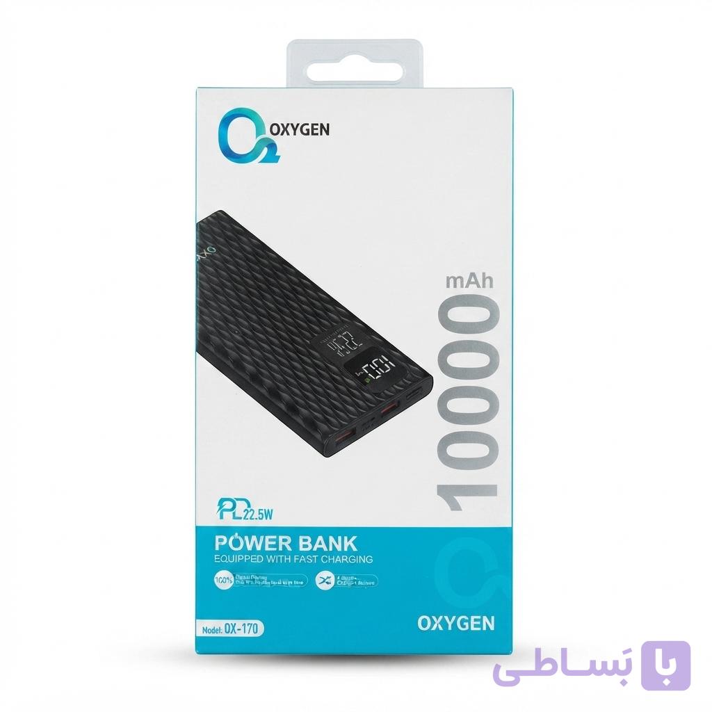 پاور بانک فست اکسیژن OXYGEN OX-170 10000mAh 22.5W — تصویر 1