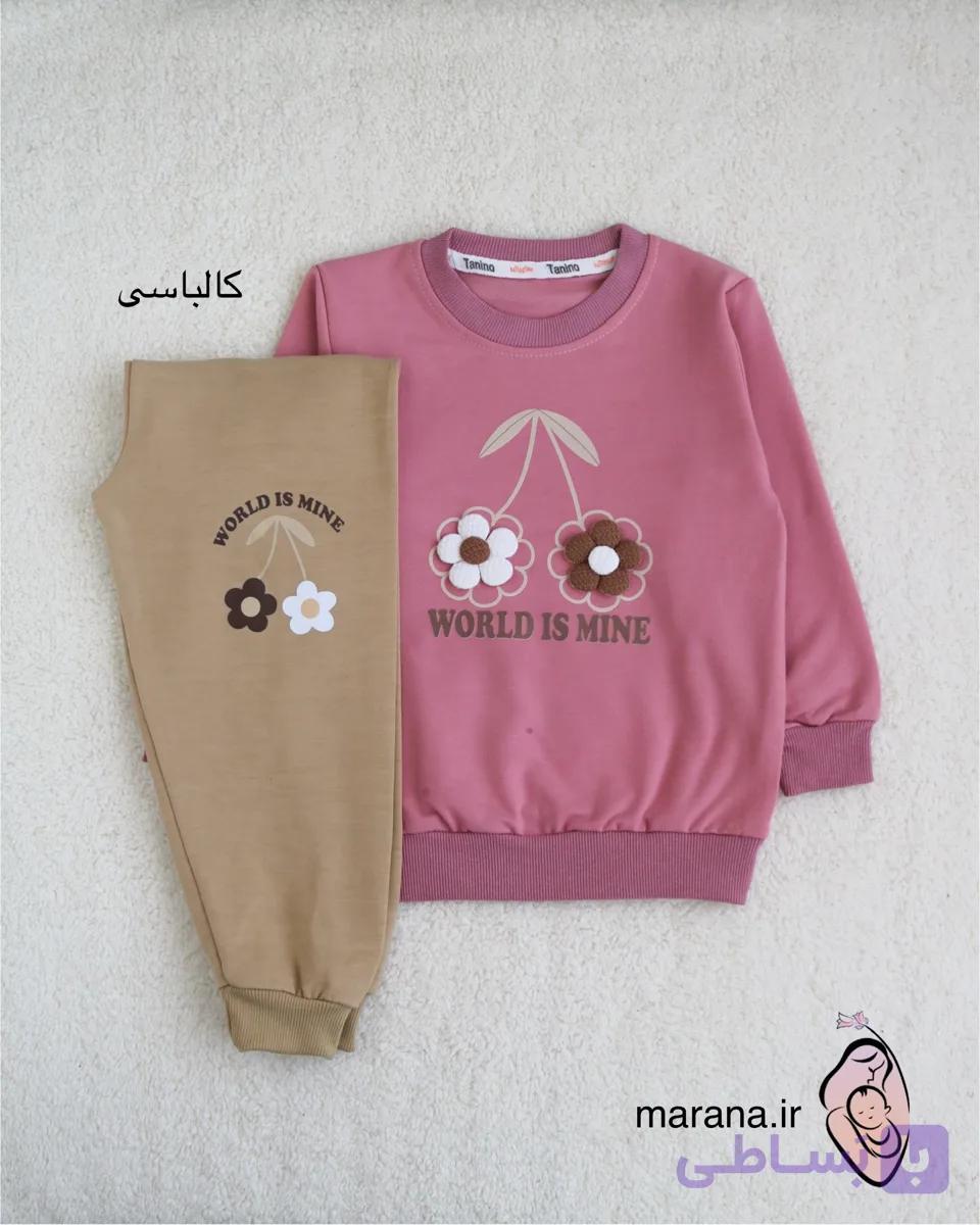 بلوز و شلوار طرح دو گل — تصویر 1