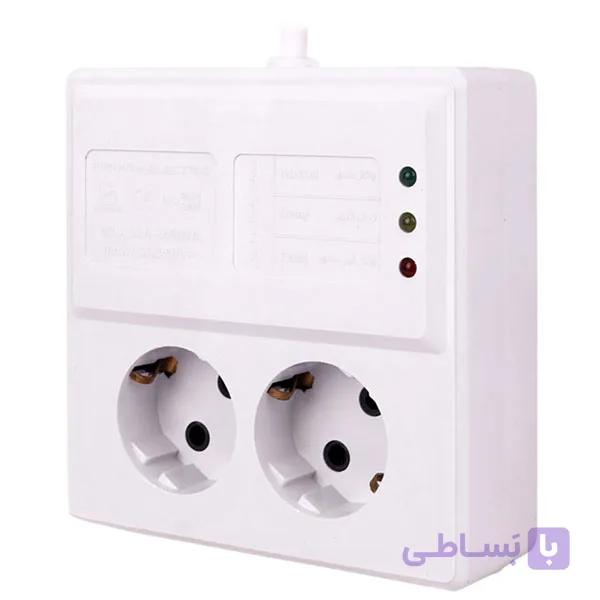 محافظ برق 2 خانه فرحان الکتریک ( Farhan Electric ) مدل بدون ارت با کابل 3 متر 10 آمپر — تصویر 1