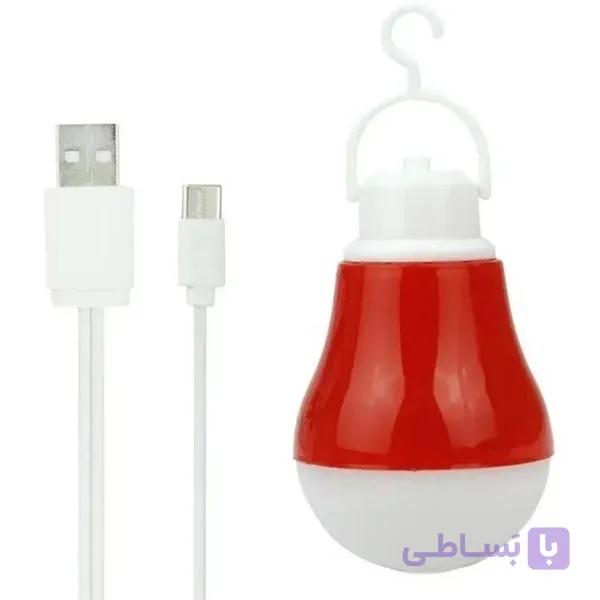 چراغ اضطراری آویزی دو سر USB + Micro USB — تصویر 1