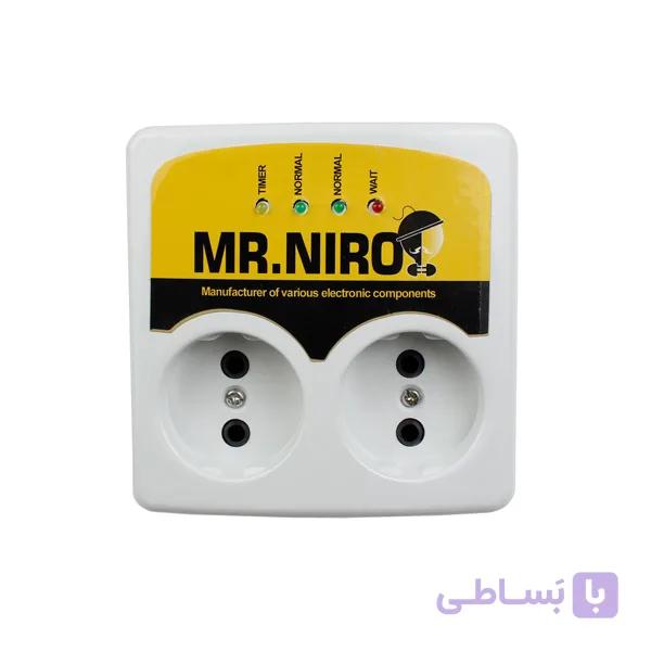 محافظ برق 2 خانه مستر نیرو ( MR NIRO ) 10 آمپر مغزی برنجی — تصویر 1