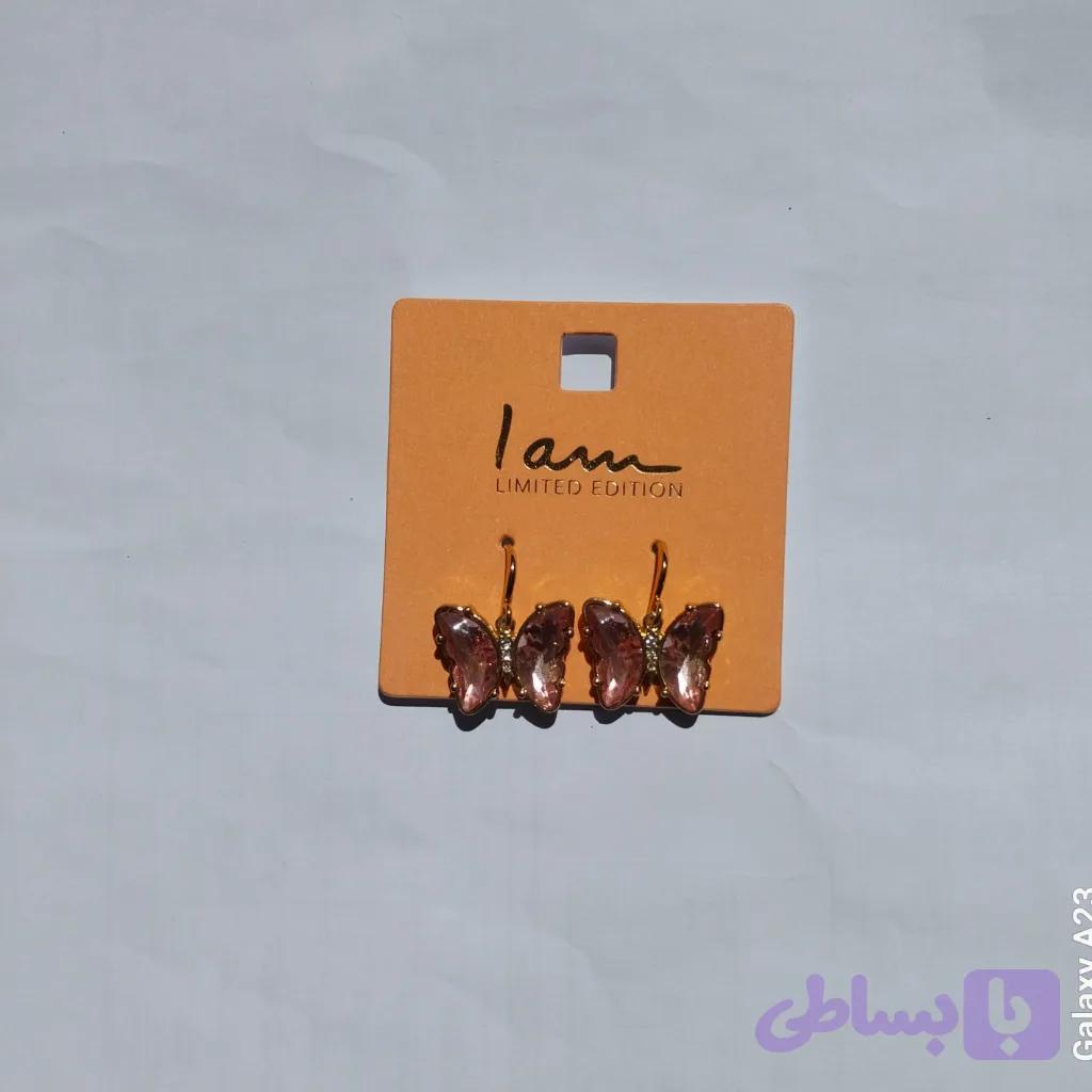 گوشواره پروانه (کد W9P1V) — تصویر 1
