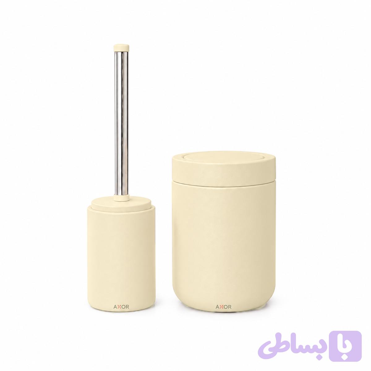 ست سطل و فرچه سنگی AXOR مدل وستا (VESTA) فیروزه ای — تصویر 1