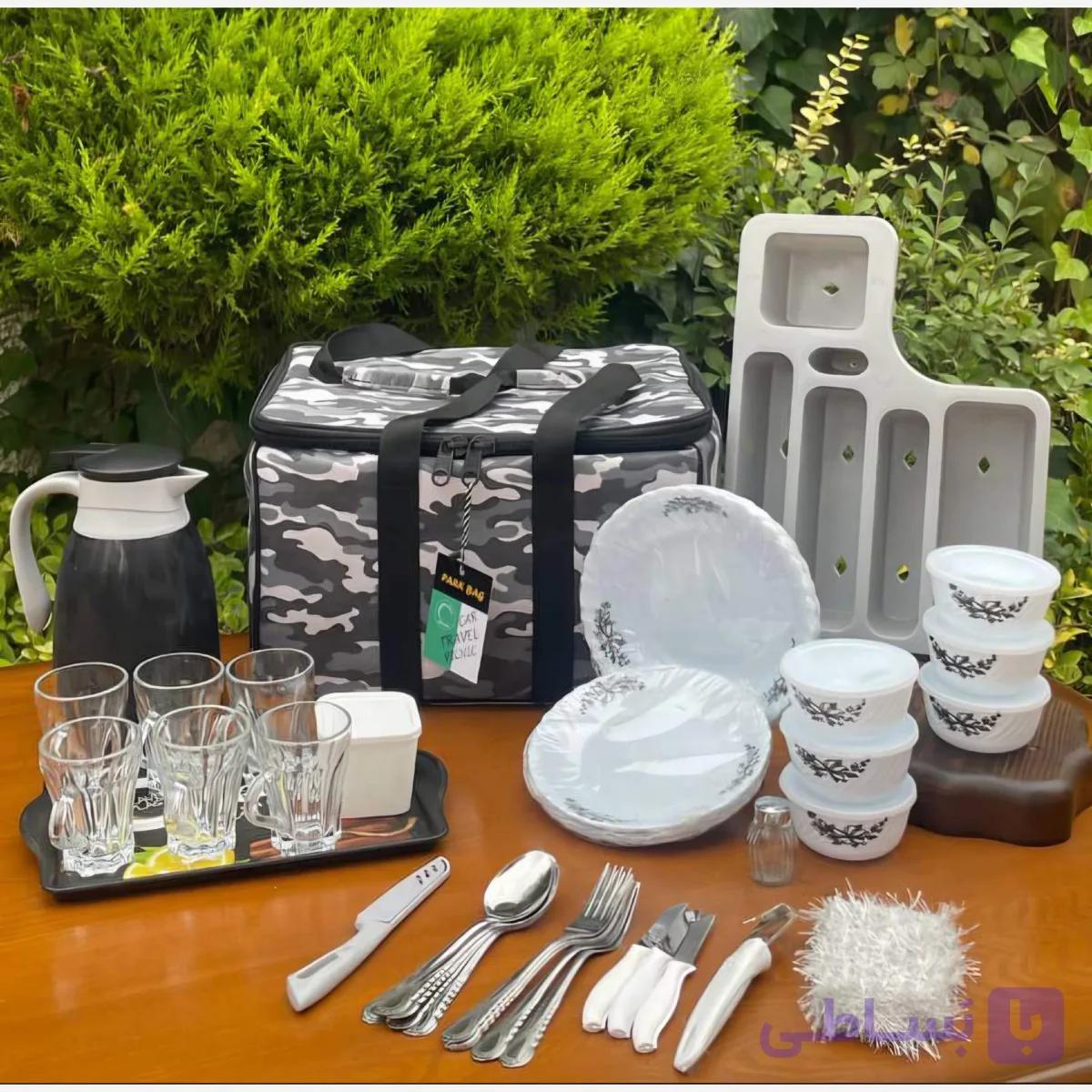سبد پیک نیک ۷۰ پارچه برزنتی
