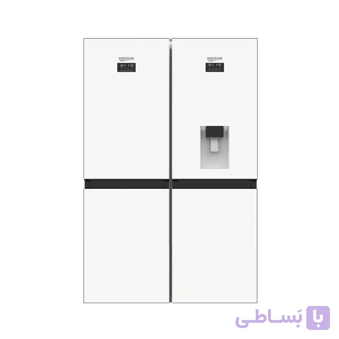 یخچال فریزر دوقلو 20 فوت نیکسان نقره ای مدل NF6040WDN — تصویر 1