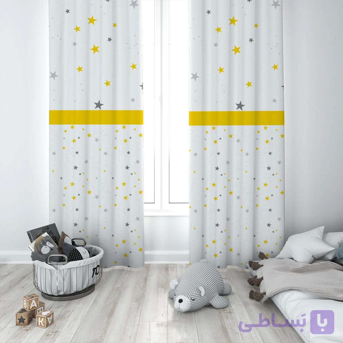 پرده پانچی مدل ساده 8877