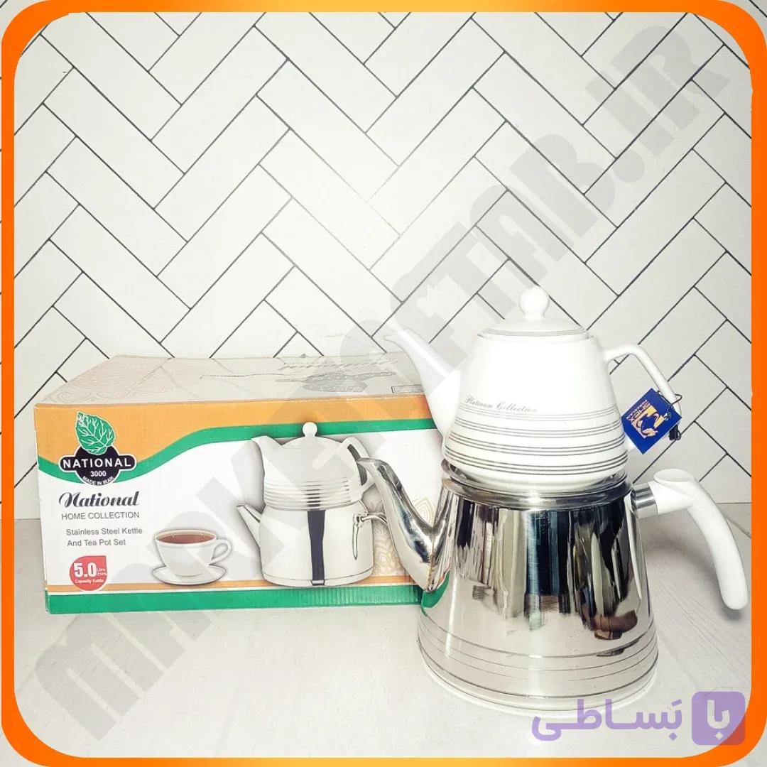 کتری قوری هرمی دسته باکالیت ناسیونال