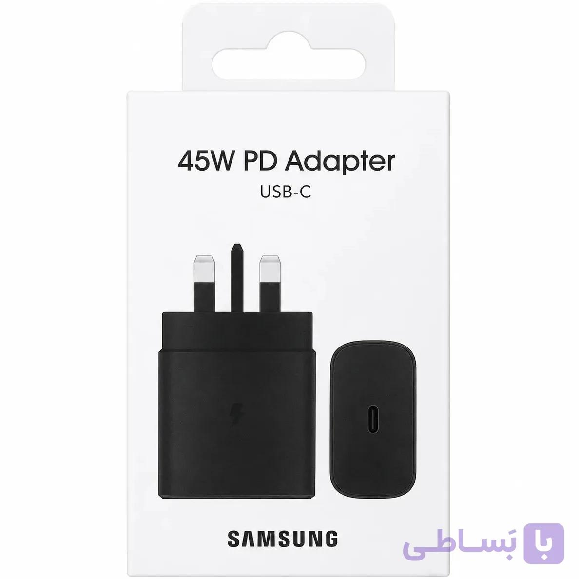 شارژر دیواری سامسونگ 45 وات مدل EP-TA845NBEGAE (شارژ فوق سریع) — تصویر 1