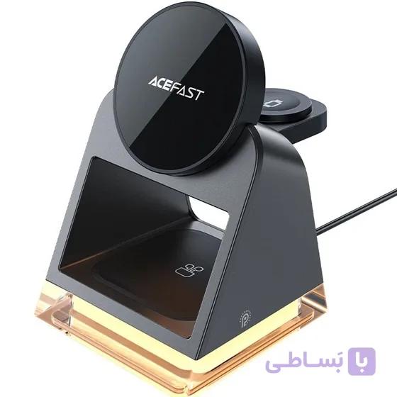 شارژر بی‌سیم Acefast Air Charger 3in1 مدل E17 — تصویر 1