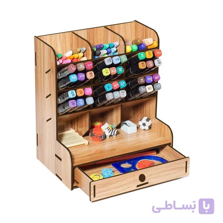 نظم دهنده رو میزی مدل جا مدادی و استند لوازم التحریر کد 45100 — تصویر 1
