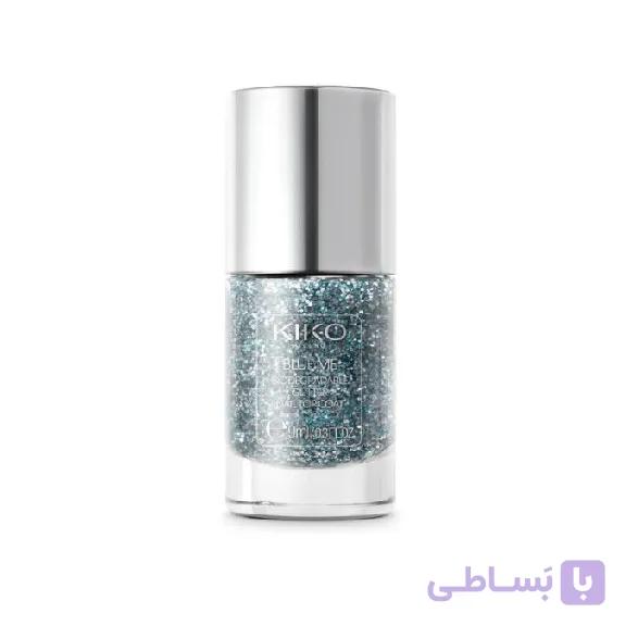 لاک تاپ‌کت اکلیلی زیست‌تخریب‌پذیر بلو می blue me biodegradable glitter nail topcoat