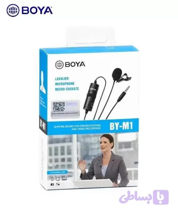 میکروفن تولیدمحتوا بویا M1 سیم‌دار با جک ۳٫۵ میلی‌متری — تصویر 1