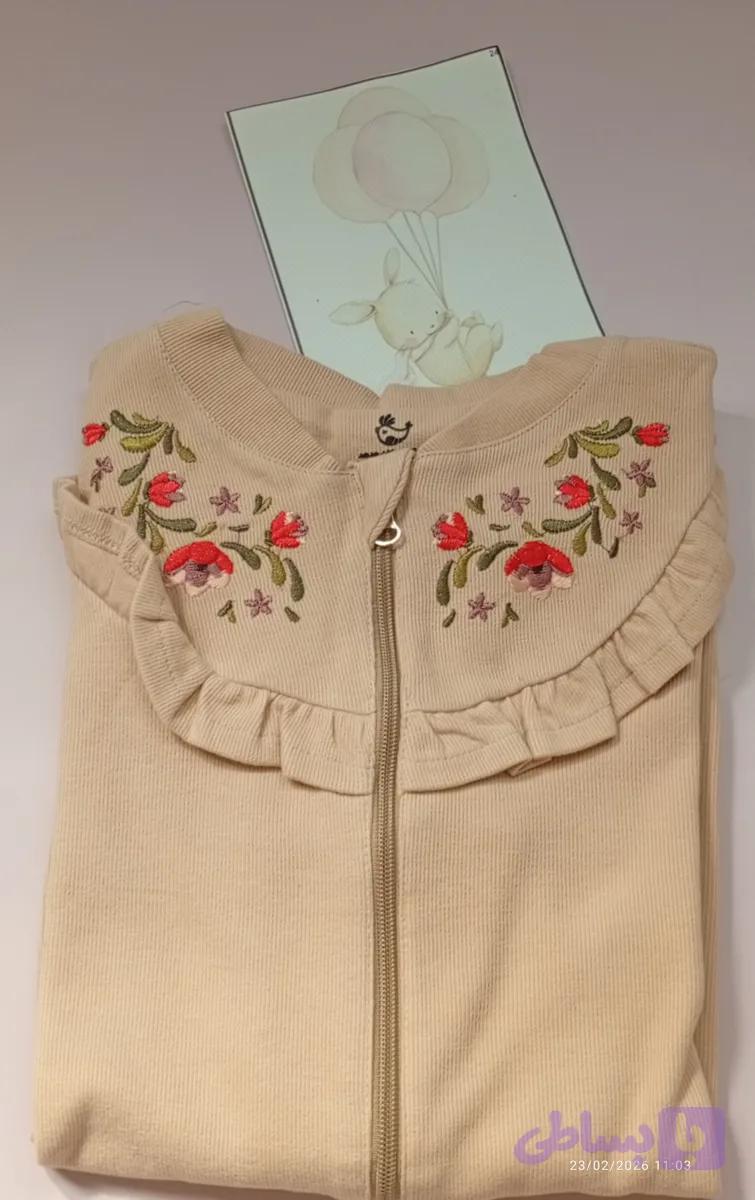 سویشرت دخترانه طرح گلچین - مدل کودکانه