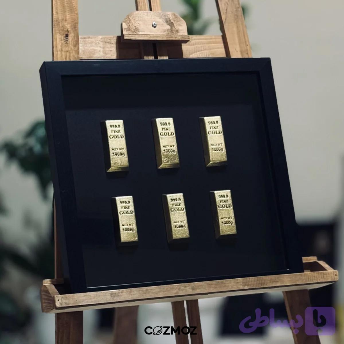 تابلو دکوراتیو شمش طلا | bar gold — تصویر 1