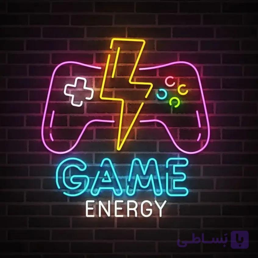 تابلو نئون گیم دسته بازی PS و دست