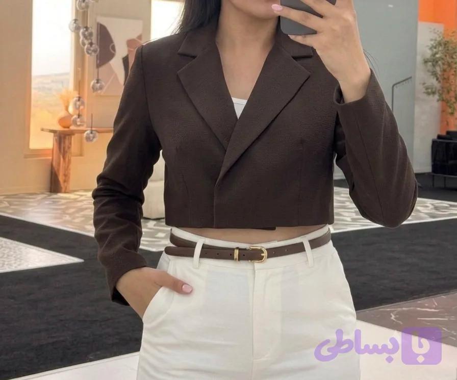 کراپ کت آسترکشی شده دلنا