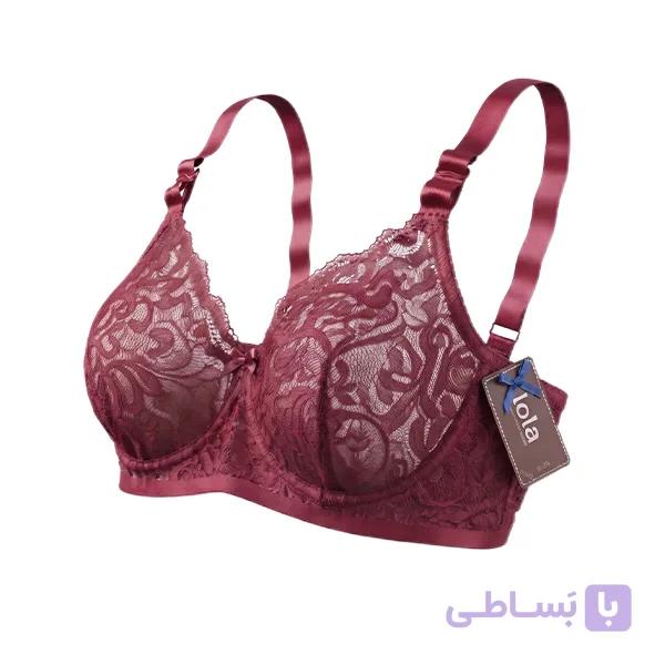 سوتین فنردار زرشکی ویولت کد 5022 — تصویر 1