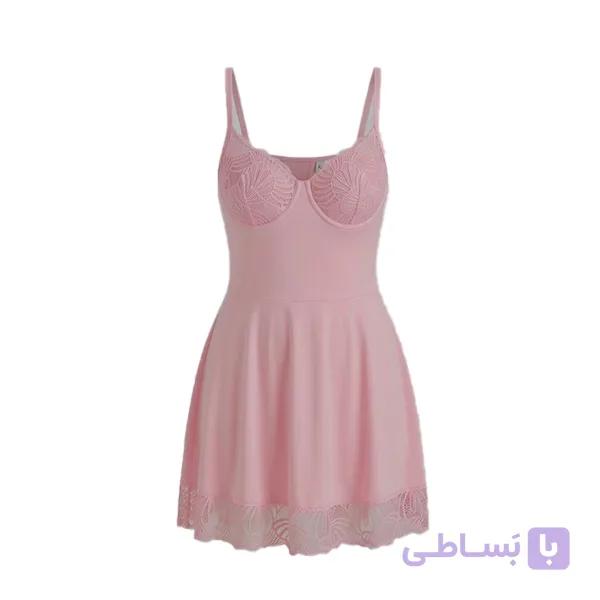 لباسخواب فنردار پشت فانتزی کله غازی ویولت کد 6099 — تصویر 1
